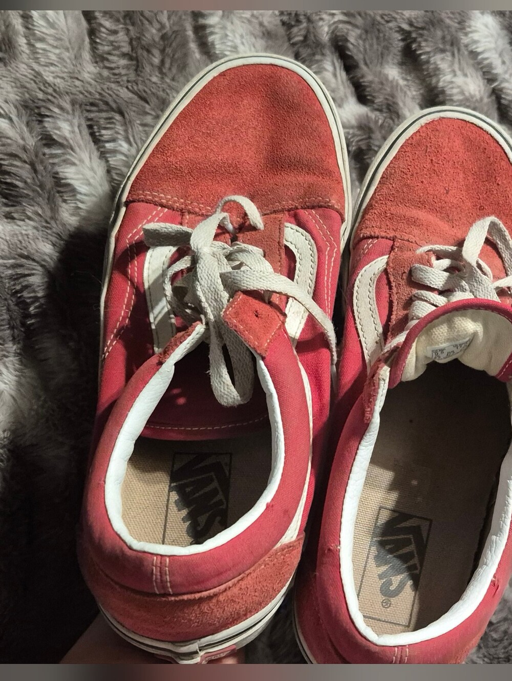 Vans Mens Old Skool Low Top Sneakers in Red